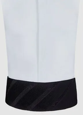 $1150 Stefano Ricci Men's Black Diagonal Pleated Silk Cummerbund Sash Size L • $368.38