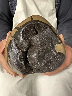 7.04LB Natural Dragon Septarian Geode Quartz Cluster Crystal Egg Healin3200g • $0.99