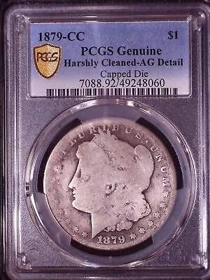 1879 CC Morgan $ VAM 3  Capped Die  TOP 100! PCGS AG Details See VAM Info & Pics • $95