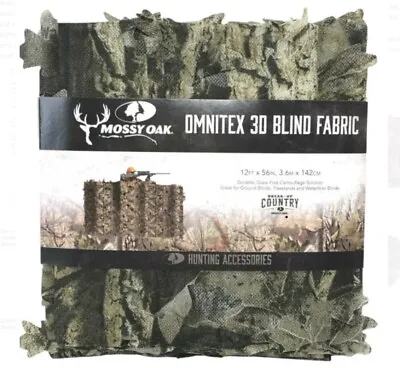 Camouflage Hunt Blind Fabric 3D Omnitex Leafy Mossy Oak Break-Up Country 12'X56  • $15.99