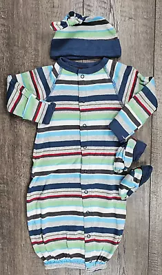 Baby Boy Clothes Nwot Koala Baby Newborn 3pc Striped Sleep Gown Outfit • $34.99