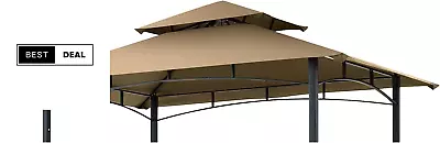 Grill Gazebo Replacement Canopy Roof -  5X8 Double Tiered Outdoor BBQ Gazebo  • $47.39