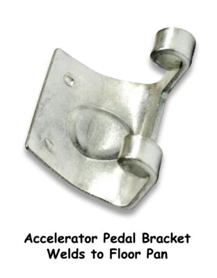 $10 • Buy Vw Type 1 3 Bug Ghia Gas Accelerator Pedal Bracket Welds To Pan Notch Square