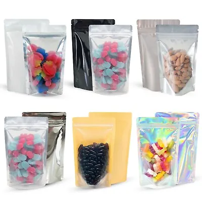 One Side Clear Stand Up Pouch Bags Sealable Pouch Zip Lock Seeds Bags Coffee Bag • £295.49