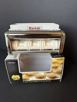 Marcato Ravioli Cutter Attachment Works With Atlas 150 Pasta Machine Silver • $60