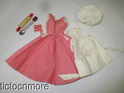 Vintage Barbie Doll Fashion Clothes  #962 Barbie-q Bbq Set Near Complete Hat Apr • $17.50