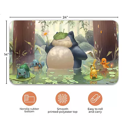 £23.94 • Buy Custom Board Card Games PlayMat,The Snorlax Games MousePad TCG CCG MTG Play Mats