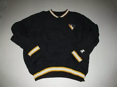 Vintage Starter Pittsburgh Penguins NHL Hockey Windbreaker Jacket Sz XL Coat Fan • $75.99