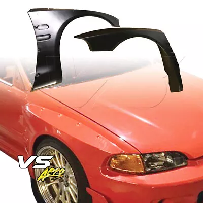 VSaero FRP TKYO Wide Body Fender Flares (front) 40mm EG 3dr Hatchback For Civic • $333