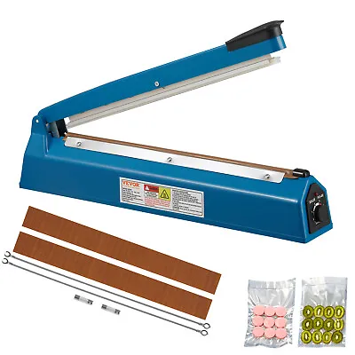 VEVOR 16  ABS Hand Impulse Heat Sealer Machine Poly Bag Sealing For Plastic Bags • $34.69