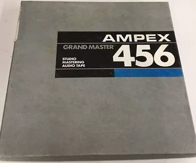 Vintage AMPEX 456 Grand Master Studio Audio Tape 10.5  Reel With Original Box • $37.46