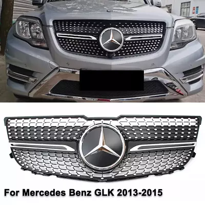 Dia-monds Grill With Emblem For 2013-15 Mercedes Benz X204 GLK250 GLK300 GLK350 • $85.36