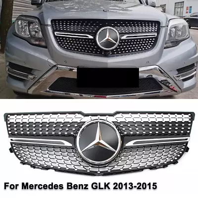 Diamonds Grill With Emblem For 2013-2015 Mercedes Benz X204 GLK250 GLK300 GLK350 • $85.36