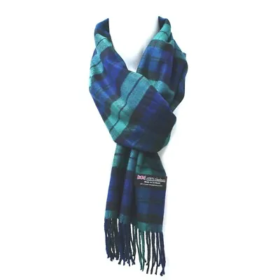 Winter Women Men 100% Cashmere Checked Scarves Wool Scotland Made Plaid Scarf • $7.69