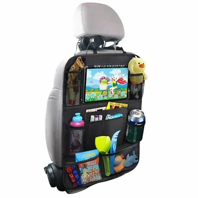 £38.39 • Buy Car Back Seat Cover Organizer Kids Backseat Protector Tablet Holder Pocket