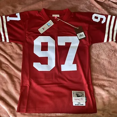 BRYANT YOUNG 1994 San Francisco 49ers MITCHELL & NESS Throwback LEGACY S • $80