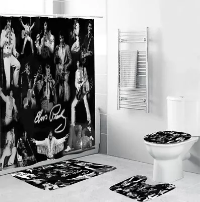 Elvis Presley Classic Style Bathroom Sets Shower Curtain Sets. • $24.99