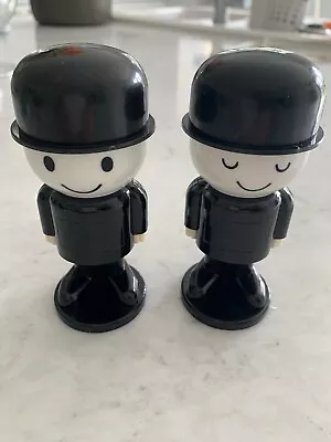 Vintage Spillers Homepride Plastic Fred Shaker Pots 11cm Tall 2 Off • £8