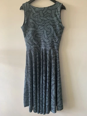 $39 • Buy Exotica Athletica Reversible Fit N Flare Stretch Dress Blue Black Sz XXL Vgc