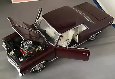 Exact Detail 1/18 Scale Diecast WCC504 - 1965 Chevrolet Malibu SS - Burgundy • $79.99