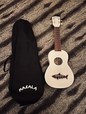 Makala MK-SS Acoustic Soprano Ukulele White Body-USED • $5