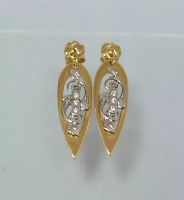 £1149 • Buy Limited Edition Clogau Welsh 18ct Gold Diamond Tree Of Life Millennium Earrings