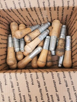 $36 • Buy NOS Lutz File & Tool Company Wooden File Handles Machinist Tools USA