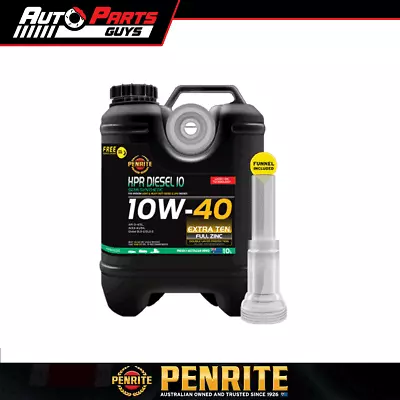 Penrite HPR Diesel 10 10W-40 Semi Synthetic Engine Oil 10L | HPRD10010 • $136.99