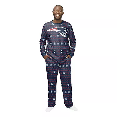 FOCO Men's NFL New England Patriots Primary Team Logo Ugly Pajama Set • $48