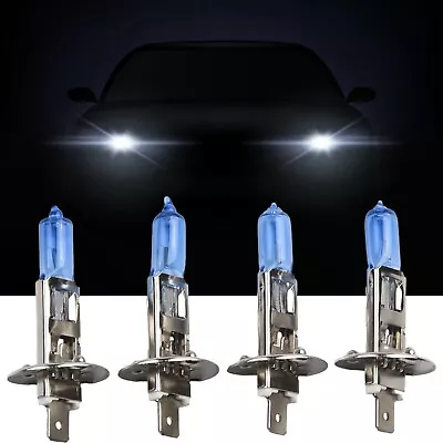 4X H1 Halogen Headlight White Light Lamp High/Low Beam 12V/6000K Bulb 55W Useful • $7.03