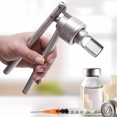 Manual Vial Crimper 20mm Flip Off Caps Hand Sealing Machine Stainless Steel  • $35