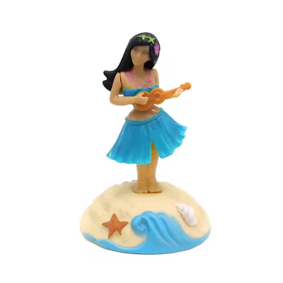 Solar Powered Hawaiian Dancing Hula Girl Shaking Doll Decor For Car Dashboard • $23.31