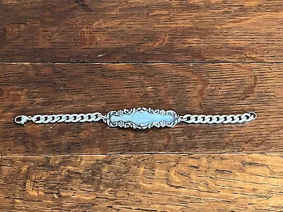 T Foree Vintage Sterling Silver ID Bracelet 7.5” 22g • $94.99