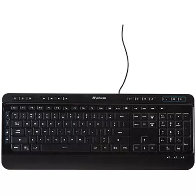 VERBATIM 99789 Illuminated Wired Keyboard • $30.73
