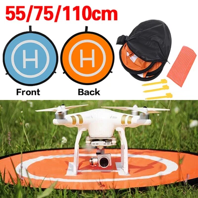 $11.88 • Buy Universal Drone Landing Pad For DJI Mavic Pro Fast-Fold Parking 55&75cm Helipad