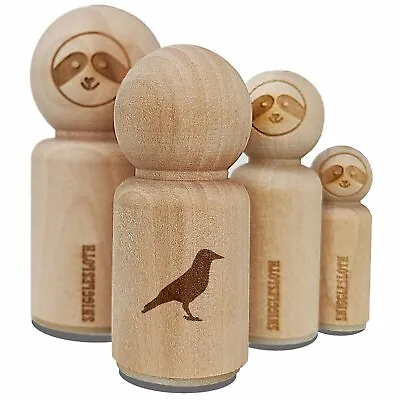 Crow Solid Rubber Stamp For Stamping Crafting Planners • $5.99
