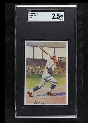 1932 Handbuch Des Sports Sanella Logo In Middle On Back Babe Ruth SGC 2.5 HOF • $338