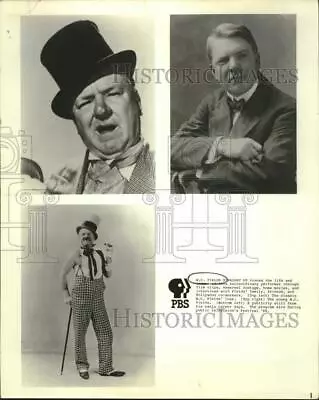 1986 Press Photo Entertainer W. C. Fields In  W. C. Fields Straight Up  Program • $12.99