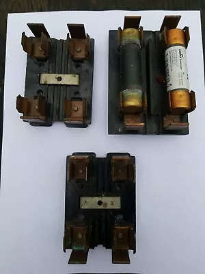 Wadsworth Fuse Holders Quantity 3 Vintage With Fuses Pullout • $79.95