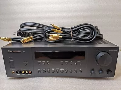 🔥WORKS🔥MITSUBISHI M-VR600 AUDIO / VIDEO RECEIVER 5.1  W/ Remote - TESTED WORKS • $56.69