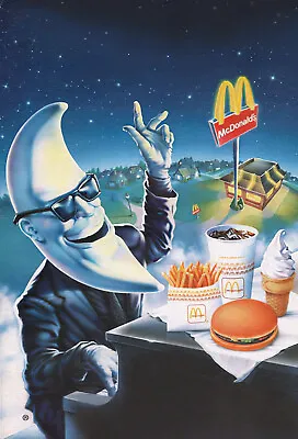 McDonalds Moon Man Mac Tonight  13x19 Reprint POSTER  FREE SHIPPING • $17.75