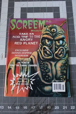 SCREEM Magazine #6 Angry Red Planet Dennis Hopper Misfits 1995 Horror Cult • $10