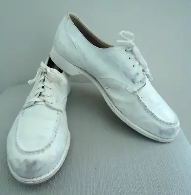 Vtg 40's Nurse Shoes The Clinic Shoes White Leather • $39.99