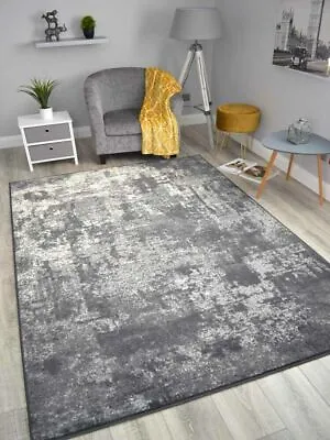 £24.95 • Buy Light Grey Marble Style Rug Small Extra Large Huge Size Floor Carpets Rugs Cheap