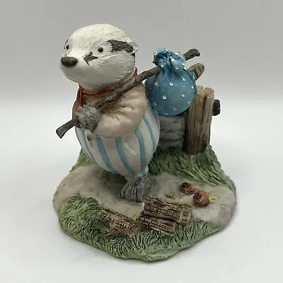 Foxwood Tales Villeroy Boch “Jeremy Badger” Figure Vintage 1994 Figurine Picnic • $32.14