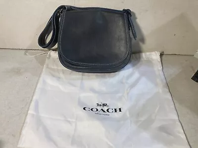 Coach 1941 Saddle Bag Leather Bag Purse SD 20115 Navy Blue • $150