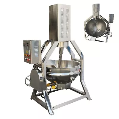 220V Stirring Steam Jacketed Kettle 100L/ 26.4gal Tilting Sandwich Cooking Pot • $6232.20