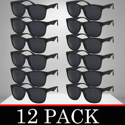 Mens Womens Sunglasses Wholesale 12 Pack Bulk Classic Wayfar Styles Lot New Styl • $18.95