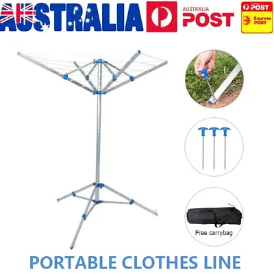 $41.99 • Buy Portable Camping Clothesline Clothes Line Hanger Clothing
