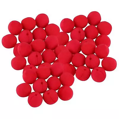 50Pcs Red Clown Noses Kids Versatile Novelty 50mm Funny Costume Accessory For • $13.14